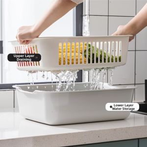 Kangfeng | Two-layer Kitchen Plastic Drainer
