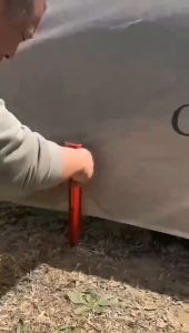 23cm Pasak Flysheet Pasak Pantai Aluminium Alloy Pasak Tenda Portable Camping Mendaki Hiking Pasak Pasir Pantai