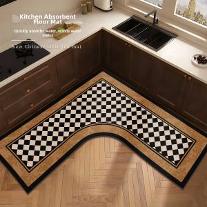 XXM | Vintage Retro Non-slip Absorbent Kitchen Floor Mat