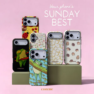 Potdemiel | Cute Duck Crowd For 2 in 1 Flower Case For iPhone 17 16 15 14 13 Pro Max Luxury Phone Cover CaseChic