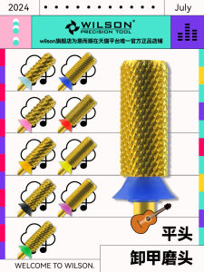 Wilson Huiershun Straight Flat Head Tungsten Steel 2xc-3xf Small Diameter Nail Polish Nail Polish Tool