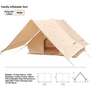SUNNY FEEL | Large Auto-Set Up Inflatable Tent For Overnight Rainproof Camping