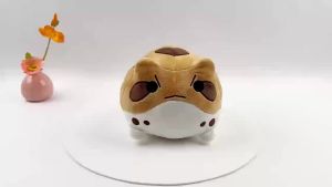 Đồ Chơi Nhồi Bông Ếch Mưa Nâu Chấm Bi Dễ Thương Quà Tặng Cho Người Yêu Động Vật Rừng Nhiệt Đới Đồ Trang Trí Nhà Cửa Chất Liệu Polyester Mềm Mại Nhồi Bông PP Cotton
