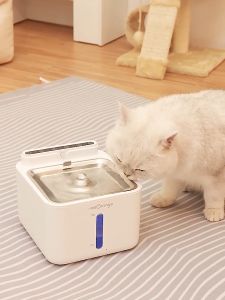 Pet Water Fountain For Cat 3L Wireless Dog Water Dispenser With Filter And Stainless Bowl