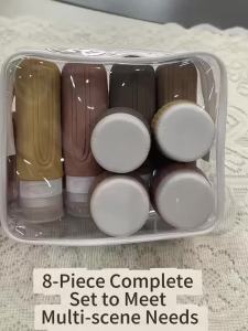 Leakproof 8Pcs Travel Bottle Kit For Shampoo Lotion Makeup