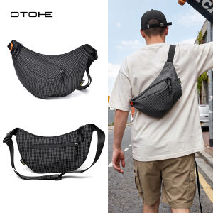 OTOHE Mens Chest Bag Shoulder Bag Large Capacity Shoulder Bag Wear-resistant Cross body Shoulder Pouch Purse Man Shoulder Bag Leisure Shoulder Bag