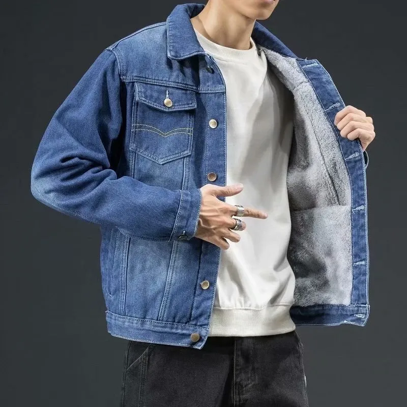 JIFANPAUL | Winter Thickened Denim Jacket Korean Style | Lazada