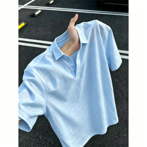 Summer Thin Breathable Ice Silk Polo Shirt