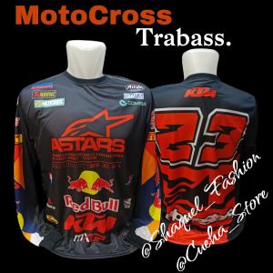 BAJU MOTOCROSS LENGAN PANJANG #BAJU TRABAS #BAJU MOTOCROSS TUDUNG / TOPI