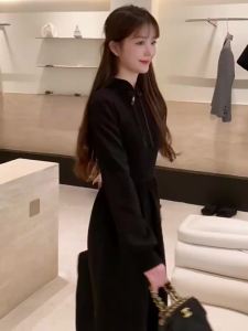 Đầm Dân Tộc Trung Quốc Elegante Ôm Sát Cổ Tròn