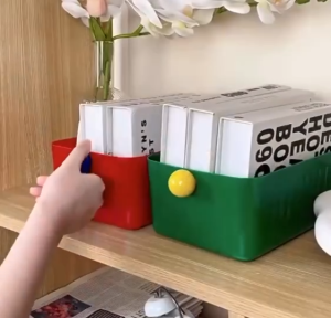 กล่องพลาสติกเก็บของ เก็บเครื่องสําอางค์ ที่เก็บของในครัว จัดระเบียบครัว ใส่ของใช้อเนกประสงค์ ประหยัดพื้นที่ หนาและทนทาน