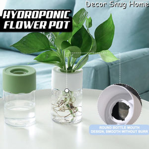 【On Sale】Nordic Minimalist Hydroponic Vase Automatic Water Absorption Plant Pot Plastic Propagation Pot