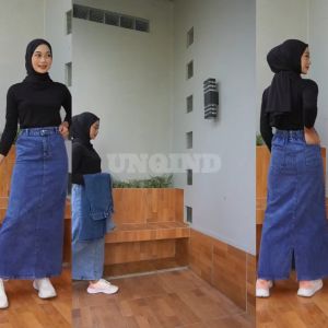 ROK JEANS UNQIND HIGHWAIST SKIRT DENIM