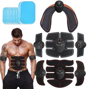 Electric Wireless Body Shaping Muscle Trainer Battery 8 Pack 6pack Abdominal Muscle Hip Trainer Male and Female Fitness Massager
