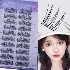 120Pcs Clusters No Glue Needed Manga/Fox/Eye/Natural Long Styles For Parties & Daily Home Use Reusable Eyelash False Eyelashes