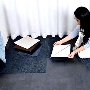 【COD】Trimmable Self-Adhesive Anti Slip Carpet Mat Solid Color Block Splicing Carpet Tile Furniture Protection Mat Pet Cat Scratch Board Sofa Protection Mat Furniture Diy Decoration Washable Floor Mat