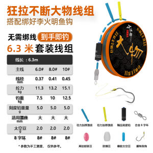 Xiao Xianlang Dây Câu Cá Bộ Sturgeon Cá Da Trơn Dây Chính Thành Phẩm Bộ Dòng Trọn Bộ Dây Câu Buộc Quay Móc Câu Cá
