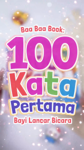 Cherizz - Baa Baa Book : Buku 100 Kata Pertama Bayi Lancar Bicara - Boardbook Menambah Kosa Kata Anak Bergambar Menarik