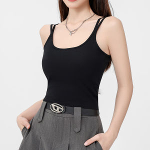 MiiOW | Cat Person Breathable Skin-Friendly Strap Vest Women Summer 2025 New V-Back Outdoor Wear Anti-Ghosting Cotton Blend Tank Top