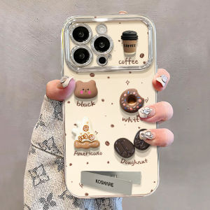 Cute Bear Phone Case Womens Style Protective Silicone Shell for VIVOiQOO13 Z9 Turbo 9 Z8X Neo9 pro Stand Bracelet 10 Neo8 11S 6 Female 12 5