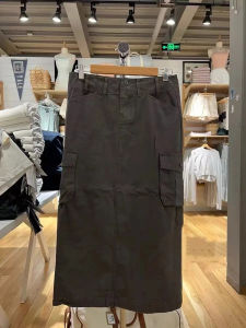 Casual High Waist Straight Leg Workwear Mini Skirt Womens Versatile Slimming Bodycon Long Skirt Pure Color BM Official Website