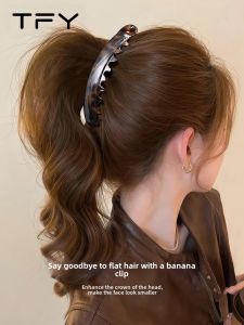 TFY | Female Banana Clip for High Ponytail and Full Hairstyle