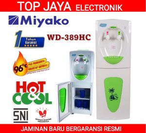 DISPENSER MIYAKO HOT AND COOL GALON ATAS BARU BERGARANSI RESMI