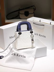 2025 New Fashion and Popular Handheld Square Bag with Contrast Color Womens Beautiful and Luxury Shoulder Bag with Decoration