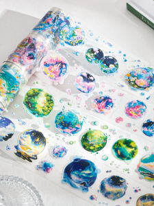 Transparent Waterproof Self-Adhesive Decorative Washi Tape