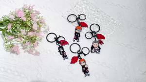 Bandai | Naruto Anime Akatsuki Uchiha Itachi Friends Gift Girl Pendant Accessories Cute Creative Fashion Key Ring Bag Charms Keychain