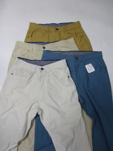 Mens Straight Leg Casual Pants Elastic Loose Fit Summer Spring Lightweight Thin Color Wide Leg Jeans Trousers