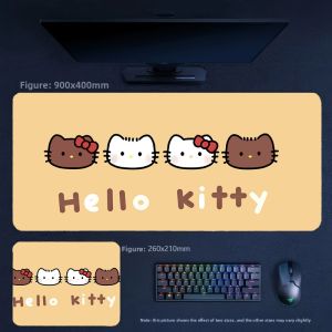 Sanrio | High Definition Print Multi-size Optional Office Hello Kitty Series Leather Mouse Pad Girl Bedroom Cartoon Decorative Tablecloth
