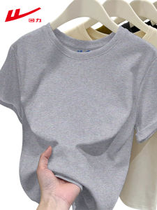 Warrior | Shoulder-Friendly Round Neck Cotton Short Sleeve T-Shirt for Women Slimming Casual Solid Color