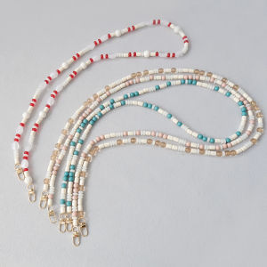 New Fashion Woman Bag Accessory Detachable Blue Beaded Chains Candy Acrylic Luxury Straps Women Cross body Handbag Shoulder Handle Bag Chains