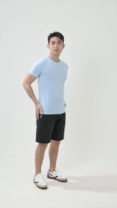 Áo thun thể thao nam chất Coolmax nhẹ mát co giãn thông thoáng thoải mái vận động.
