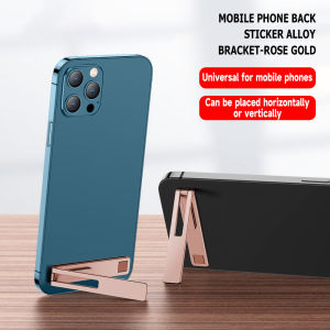 Universal Magnetic Ultra Thin Foldable Mobile Phone Holder Bracket Metal Alloy Desktop Cell Phone Stands Phone Support Kickstand