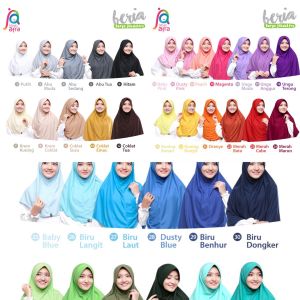 Bergo Beria Jilbab Afra / Arfa - Hijab Instan Bahan Kaos Adem Lembut dan Nyaman