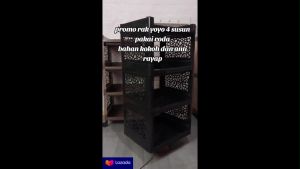 Rak Yoyo 4 Susun Serbaguna Tempat Penyimpanan 4 Tingkat Multifungsi / Rak Multifungsi / Rak Yoyo 4 Susun + Roda / Rak 4 Susun / Rak Serbaguna / Rak Penyimpanan Dengan Roda
