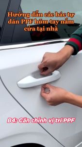 Bộ 4 miếng PPF dán tay nắm hõm cửa ô tô