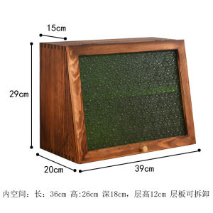 New Chinese Style Glass Tea Cup Stand Small Purple Sand Pot Rack Solid Wood Multi Treasure Cabinet Display Storage Shelf