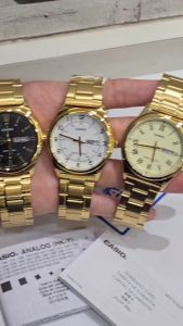 [MEN] AUTHENTIC CASIO DAY AND DATE QUARTZ MEN WATCH STAINLESS STEEL MTP-V006G-7B
