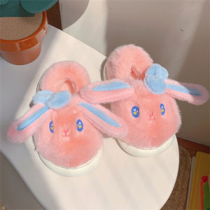 Dép Bông Mềm Mại Dễ Thương Cho Mẹ Và Con Dép Đi Trong Nhà Mùa Đông Chống Trượt Ấm Áp Bằng Vải Nhung Đế EVA Dép Bông Cho Nữ