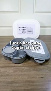 TECHNOPLAST Monochrome Lunch Box Bento Sealware Rantang Makan Kotak Bekal Dengan Wadah Sop Mini Genki Market