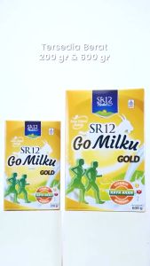 SR12 GoMilku Gold Susu Kambing Etawa ASLI HALAL BPOM Gomilku Tinggi Kalsium Baik Untuk Lansia