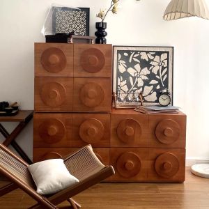 PURPLE LEAF | Purple-Leaf Chinese Vintage Modular Cabinet TV Stand