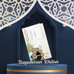 Kartu Undangan Khitan | Tasyakuran Khitan | Khitanan Terlaris 2023 | (SERI K.42 100pcs)