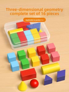 JIFANPAUL | 3D Geometry Building Blocks Educational Set for Grade 1 Math
