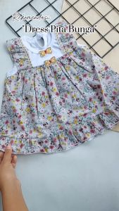 Baju Bayi Perempuan 0-12 Bulan Dress Lucu Free Bando
