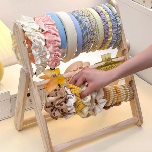 Wood jewelry Earrings stud display rack Chain Bracelet display stand Market earrings display card display shelf hairpin Headband