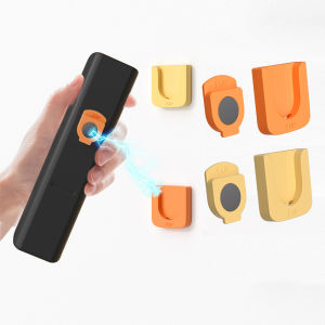 Remote control magnetic suction hook strong adhesive suction cup no-trace nail TV and air conditioning plug strip storage no